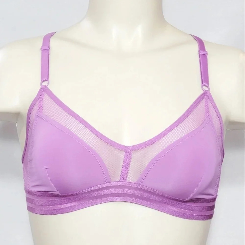 XS X-SMALL Xhilaration Sporty Mesh Racer Bralette Vivid Violet New with Tags